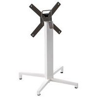 Pied de table Domino rabattable hauteur 109 cm colonne ronde - blanc - Image principale