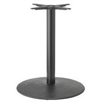 Pied de table Tiffany réglable XL ht 73 cm base Ø60 cm colonne ronde peint noir - Image principale