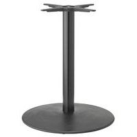 Pied de table Tiffany XL hauteur 73 cm base Ø60 cm colonne ronde - peint noir - Image principale