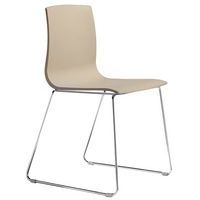 Chaises Alice piètement luge chromé ou peint lot de 2 S-CAB - Image 3