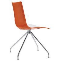 Chaises Zebra bicolore pied pivotant lot de 2 S-CAB - Image 2