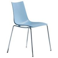 Chaises Zebra 4 pieds peints ou chromé lot de 4 S-CAB - Image 2