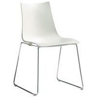 Chaises Zebra piètement traîneau peint ou chromé lot de 2 S-CAB - Image principale