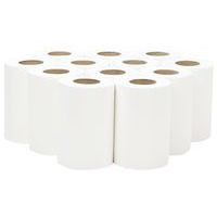 Lot de 12 Mini rouleaux essuyage à dévidage central - Blanc - Manutan - Image 3