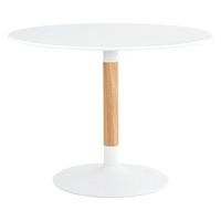 Table ronde fixe Mira diam. 120 cm blanc/naturel - Image principale