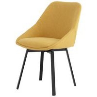 Lot de 2 chaises Amélie moutarde - Image principale