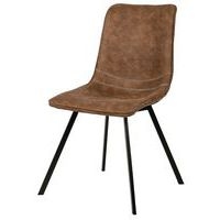 Lot de 4 chaises Berta marron - Image principale