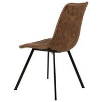 Lot de 4 chaises Berta marron - Image 3