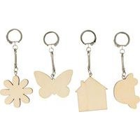 Lot de 8 porte-clés à décorer - Image principale