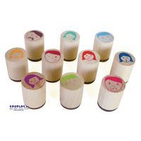 Tampons émotions x10 diam 2.5cm H3.5cm - Image 2