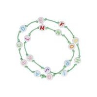 Bocal 1200 perles plastique lettres dia7mm trou1.2mm couleur - Image 2