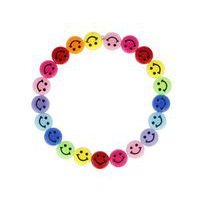 Bocal 450 perles émojis plates dia 9.5mm trou 2mm - Image 2