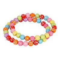 Bocal 750 perles plastique rondes étoiles dia 7,5 trou 1.5 - Image 2