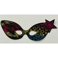 Lot de 12 masques à gratter + élastique +12 bâtonnets - Image 2