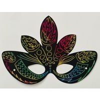 Lot de 12 masques à gratter + élastique +12 bâtonnets - Image 3