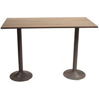 Table snack Scala 120 x 80 cm DL stratifié chêne bardolino - gris argent - Image principale