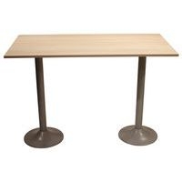 Table snack Scala 180 x 80 cm DL stratifié acacia - gris argent - Image principale