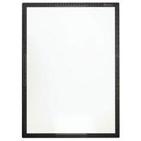 Tableau Flomo 93x128cm en acier émaillé blanc encadrement noir - Image principale