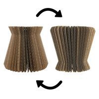 Cache-vases carton à monter et décorer - Image principale