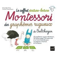 Le coffret écriture-lecture Montessori des graphèmes rugueux de Balthazar - Image principale