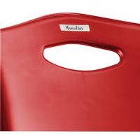 Chaise coques plastique rouges struct noire Ek wo - Image 3