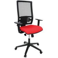 Fauteuil Office dossier résille assise tissu coloris rouge - Image principale