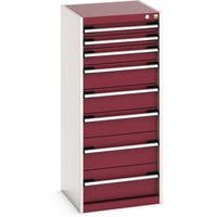 Armoire d'atelier à tiroirs Bott SL55 Ht 100 cm 8 tiroirs Gris/Bleu - Image 10