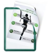 2 pochettes cadre Magneto dos magnétique A4 Vert - Image 4