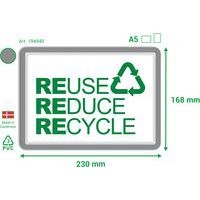 Lot de 2 Pochette d'affichage magnétique A5 - Tarifold - Gris - Image 2