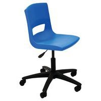 Chaise technique sur roulettes coque polypropylène - Postura+ - Image principale