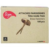 Attaches parisiennes laiton 40 mm - Image 2