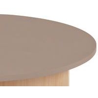 Table basse range-poufs Diabolo Ø 100 cm Taupe/Hêtre - Image 4