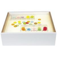 Lot de 2 accessoires table lumineuse-boîtes de tri translucides -Nathan - Image 2