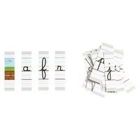 Lettres cursives lignées magnétiques grand format - Image principale