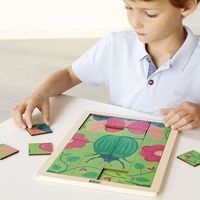 Lot de 4 puzzles bois magiques - animaux - Image 3