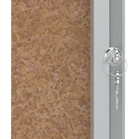 Vitrine d'intérieur Nobo à fond en liège 9 x A4 - Image 4