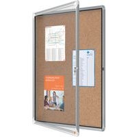 Vitrine d'intérieur Nobo à fond en liège 9 x A4 - Image 2