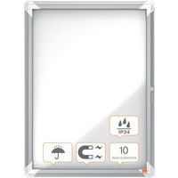 Vitrine d'extérieur Nobo à fond magnétique 4 x A4 - Image 2