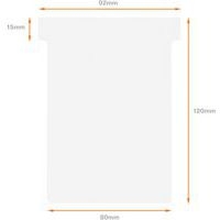 Lot de 100 Fiches T Nobo Indice 3 blanches - Image 2