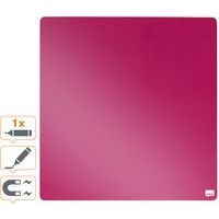 Tableau mémo carré magnétique - 360 x 360 mm - rose- Nobo - Image 5