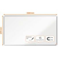 Tableau blanc acier laqué Nano Clean -  70" - Nobo - Image 4
