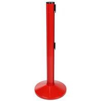 Poteau Rouge double sangle de 2 m Rouge/blanc - Image 3