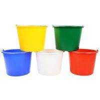 Lot de 5 Seaux de ménage 12 L Assortis - Image 7