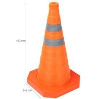 Cône de balisage rétractable bandes réfléchissantes - Manutan Expert - Image 4