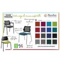 Chaise visiteur Tendance dossier résille Sokoa - Image 7