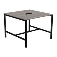Table haute Astro 140 x 143 cm pied métal et top access - Image 4
