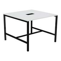 Table haute Astro 140 x 143 cm pied métal et top access - Image 8