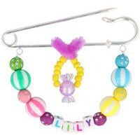 Epingles kilt argenté à 3 anneaux 76mm (lot de 10) - Image 2