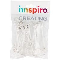 Epingles kilt argenté à 3 anneaux 76mm (lot de 10) - Image 3