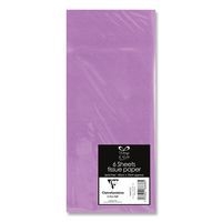 Sachet 6 feuilles papier de soie 50x70 cm lila - Image principale